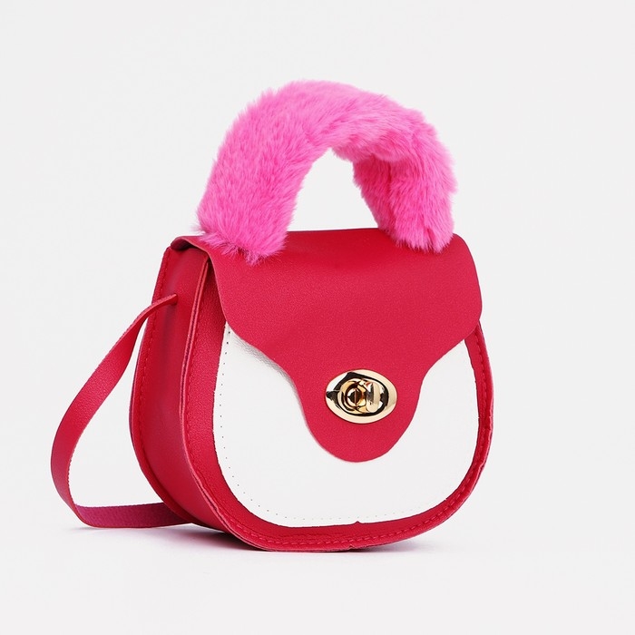 Сумка детская для девочки на застёжке, цвет малиновый Сумка детская для девочки на застёжке, цвет малиновый