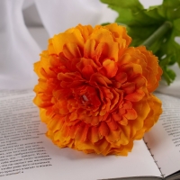 Цветы искусственные "Хризантема люкс" d-9 см, 50 см, оранжевый Цветы искусственные "Хризантема люкс" d-9 см, 50 см, оранжевый