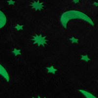 Плед светящийся в темноте Этель &laquo;Луна&raquo; 200*220 см,100% п/э, корал-флис