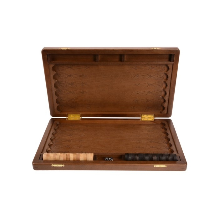 Нарды деревянные большие, резные, настольная игра Нарды деревянные большие, резные, настольная игра "Георгий Победоносец", бук, 50 х 59 см