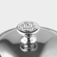 Заварочный чайник Доляна &laquo;Гретель&raquo;, 1,1 л, металлическое сито, нержавеющая сталь, хромированный