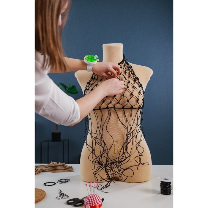 Нить для плетения, натуральная кожа, d = 2 мм, 10 &plusmn; 0,5 м, цвет чёрный