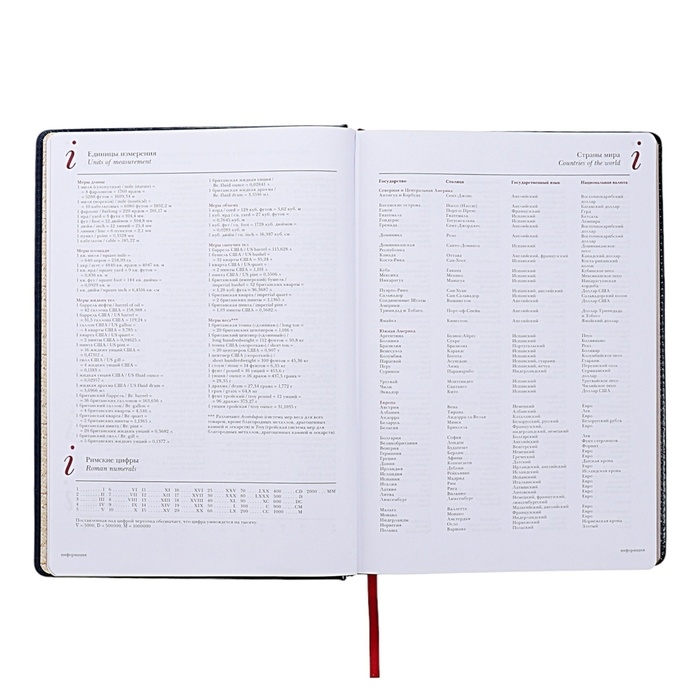 Ежедневник недатированный А4, 136 листов Sidney Nebraska, твёрдая обложка, искусственная кожа, золотой срез, ляссе, синий