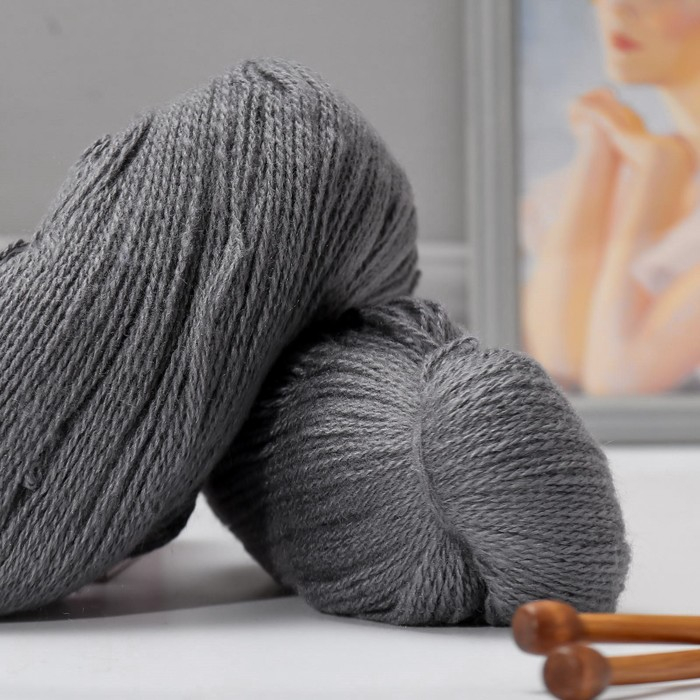 Пряжа Пряжа "Карачаевская" 100% акрил 820-850м/250-280гр (47 Стальной)