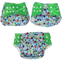 Многоразовый подгузник+ 1 вкладыш в комплекте «Зверушки» Многоразовый подгузник+ 1 вкладыш в комплекте «Зверушки»