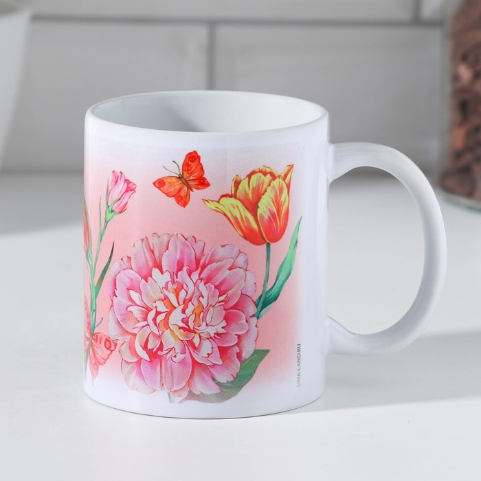 Кружка сублимация "Валентина" 320 мл, с нанесением