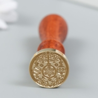 Печать для сургуча с деревянной ручкой "Ёлочные украшения" 9х2,5х2,5 см Печать для сургуча с деревянной ручкой "Ёлочные украшения" 9х2,5х2,5 см