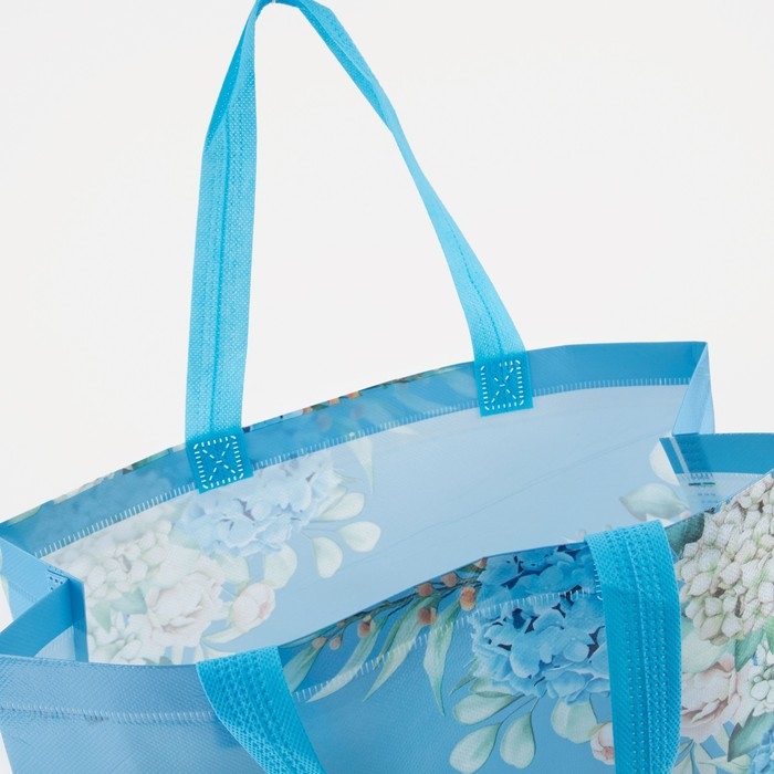 Сумка хозяйственная без застёжки, цвет голубой Сумка хозяйственная без застёжки, цвет голубой