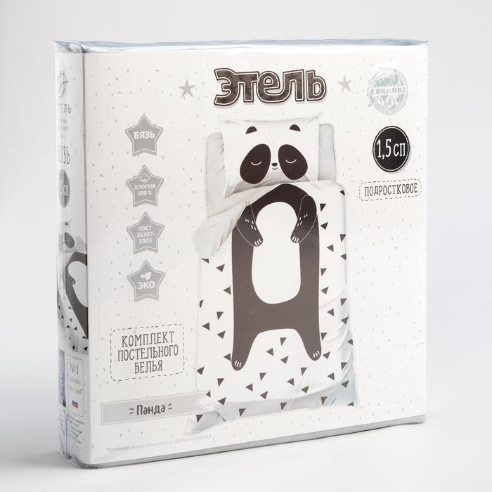 Постельное белье Этель 1,5 сп &laquo;Панда&raquo; 143х215 см, 150х214 см, 50х70 см -1 шт