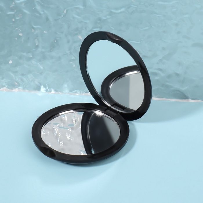 Зеркало складное &laquo;Классика&raquo;, d = 7 см, цвет чёрный