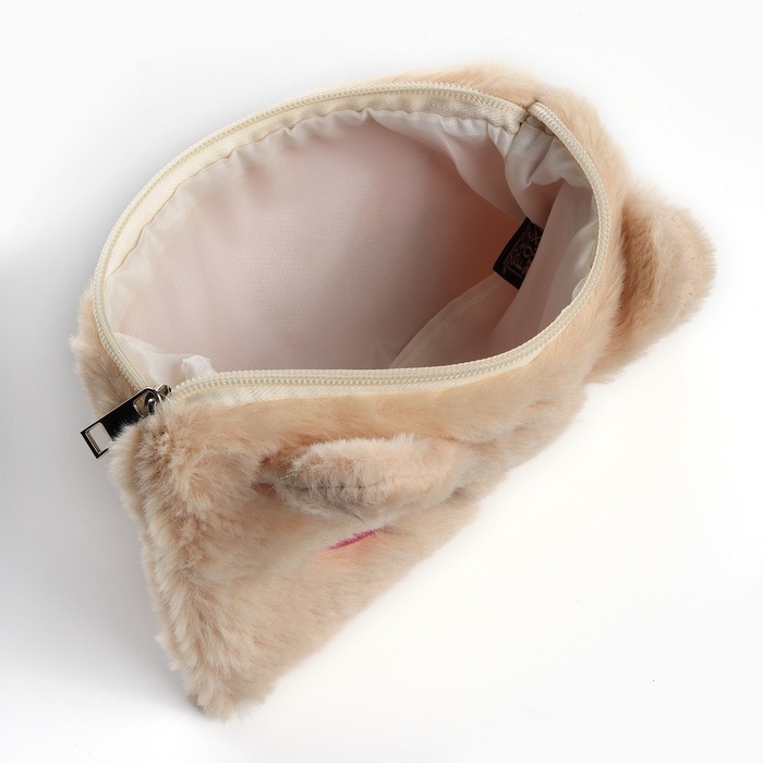 Пенал школьный из плюша &laquo;1 сентября: Добрая собачка&raquo;, 19,5 х 14,5 см