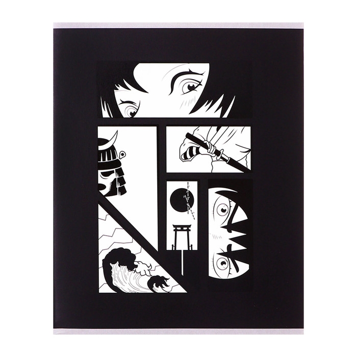 Тетрадь 96 листов в клетку Calligrata Тетрадь 96 листов в клетку Calligrata "Аниме ч/б", обложка мелованный картон, матовая ламинация + выборочный УФ-лак, блок офсет МИКС