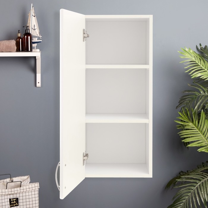 Шкаф навесной для ванной комнаты  "Омега 35", 35 х 76,8 х 24 см