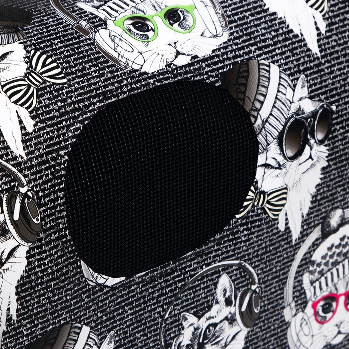 Сумка - переноска для животных "Зимние коты", размер L, 53 х 21 х 29 см