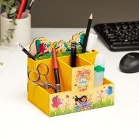 Органайзер для канцелярии "Пусть сердцу вечно снится лето!" 4 отделения 15х10х14 Органайзер для канцелярии "Пусть сердцу вечно снится лето!" 4 отделения 15х10х14