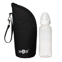 Термосумка для бутылочки M&B на молнии цвет черный Термосумка для бутылочки M&B на молнии цвет черный