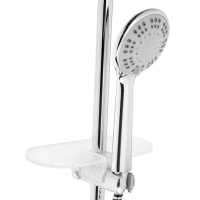 Набор для душа ZEIN H02, стойка с мыльницей и держателем, шланг 150 см, лейка 3 режима, хром Набор для душа ZEIN H02, стойка с мыльницей и держателем, шланг 150 см, лейка 3 режима, хром