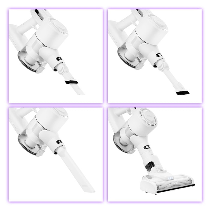 Пылесос КТ-5117, вертикальный, беспроводной, 150 Вт, 0.5 л, белый