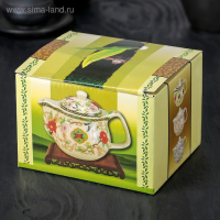 Чайник керамический заварочный с металлическим ситом &laquo;Беседа&raquo;, 350 мл