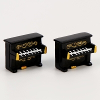 Миниатюра кукольная «Пианино», набор 2 шт., размер 1 шт. — 2 × 1 × 2 см Миниатюра кукольная «Пианино», набор 2 шт., размер 1 шт. — 2 × 1 × 2 см