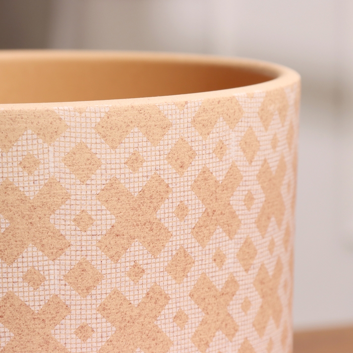 Горшок цветочный Кросс терракота бук №3, 2,9 л, d - 19 см