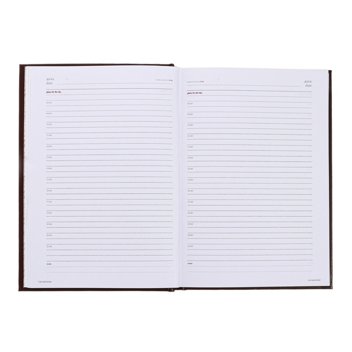 Ежедневник недатированный А5+, 136 листов Ideal new, обложка бумвинил, коричневый