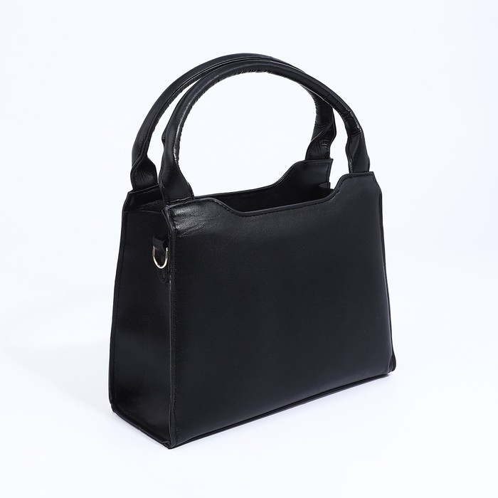 Сумка женская тоут на молнии, цвет чёрный Сумка женская тоут на молнии, цвет чёрный