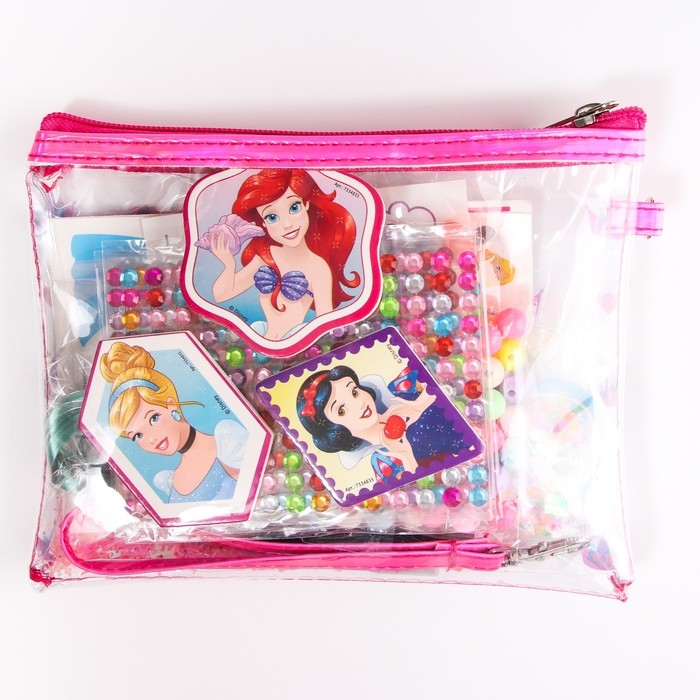 Набор для творчества &laquo;Набор красоты для творчества. Принцессы&raquo;, с прядями, тату, стразами, в сумочке