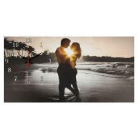 Часы-картина настенные, на холсте, интерьерные, бесшумные "Влюбленная пара", 40 х 76 см Часы-картина настенные, на холсте, интерьерные, бесшумные "Влюбленная пара", 40 х 76 см