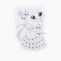 Раскраска антистресс на новый год. Открытки для вдохновения &laquo;В ожидании Нового года&raquo;, А6