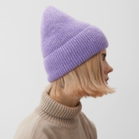 Шапка женская MINAKU, цвет фиолетовый, р-р 56-58 Шапка женская MINAKU, цвет фиолетовый, р-р 56-58