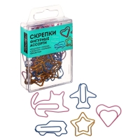 Скрепки канцелярские цветные GLOBUS "Ассорти", 28-45 мм, 25 штук, евробокс Скрепки канцелярские цветные GLOBUS "Ассорти", 28-45 мм, 25 штук, евробокс