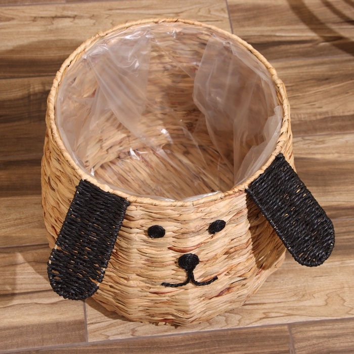 Корзина плетёная "Собачка" 32х32х37 см