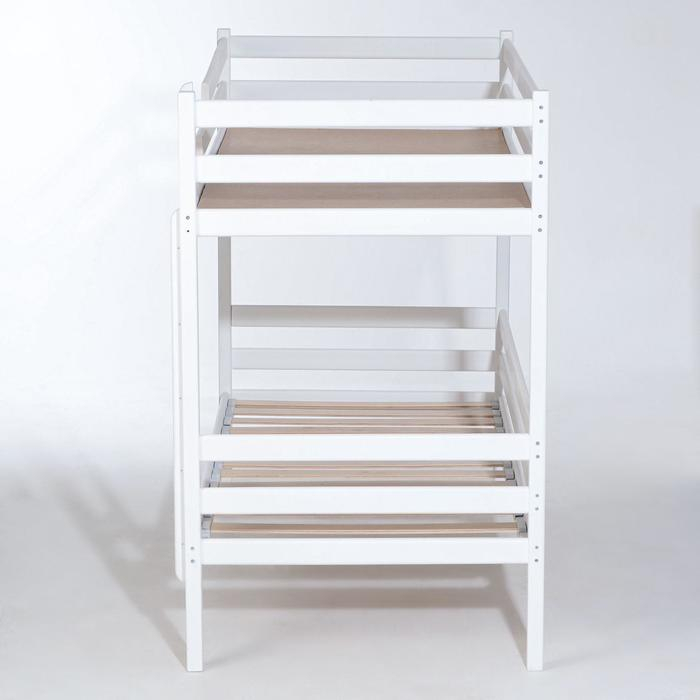 Кровать Сева 2х ярусная , размер с/м 1600х800, Белый массив