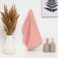 Полотенце махровое "Этель" 30*60 см, цв. розовый, 100% хлопок, 340 г/м2 Полотенце махровое "Этель" 30*60 см, цв. розовый, 100% хлопок, 340 г/м2