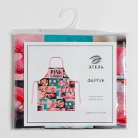 Фартук Этель PINK 70х60 см, 100% хлопок, саржа 190 гр/м&sup2;