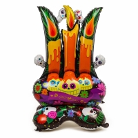 Шар фольгированный 46" &laquo;Свечи для хеллоуина&raquo;, на подставке