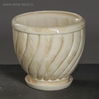 Набор горшков 3шт. "Витой" белый: 16л, 6,5л, 2,5л