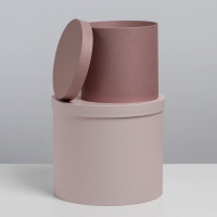 Набор коробок 5 в 1, упаковка подарочная, &laquo;Кофейный&raquo;, 13 х 14‒19.5 х 22 см