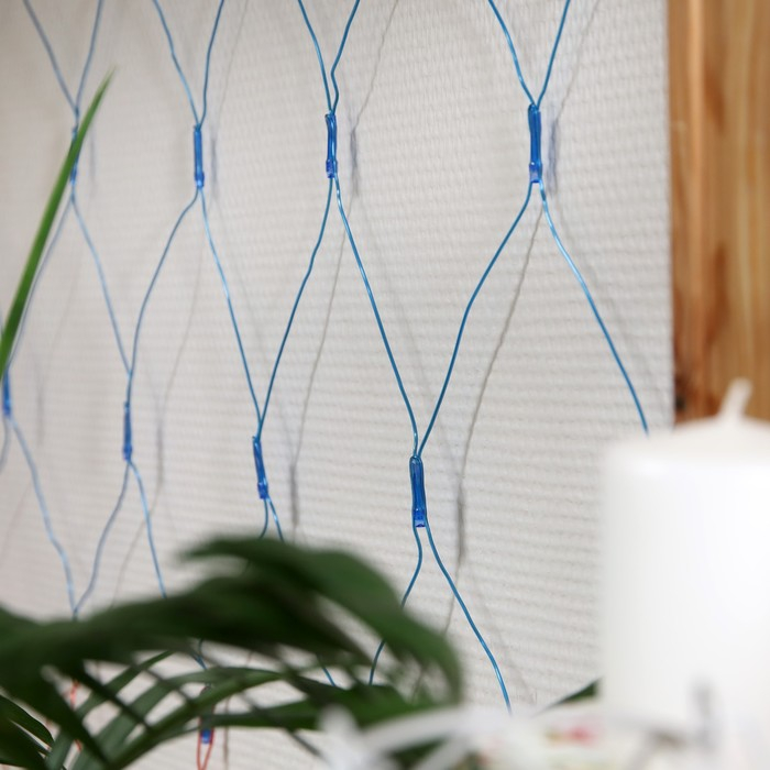 Гирлянда «Сеть» 1.6 × 1.6 м, IP20, прозрачная нить, 144 LED, свечение «Флаг России», 220 В Гирлянда «Сеть» 1.6 × 1.6 м, IP20, прозрачная нить, 144 LED, свечение «Флаг России», 220 В