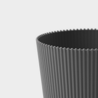 Горшок для цветов с поддоном, 12&times;11,5 см, цвет серый