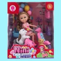 Кукла-малышка &laquo;Арина&raquo; с мотоциклом и аксессуарами, МИКС