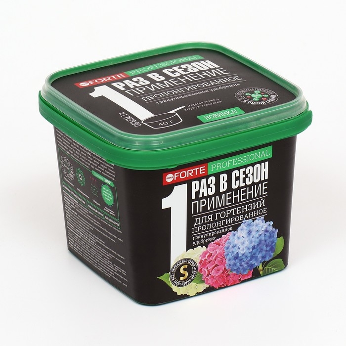 Удобрение Bona Forte для гортензий с биодоступным кремнием, гранулы, ведро, 1 л Удобрение Bona Forte для гортензий с биодоступным кремнием, гранулы, ведро, 1 л