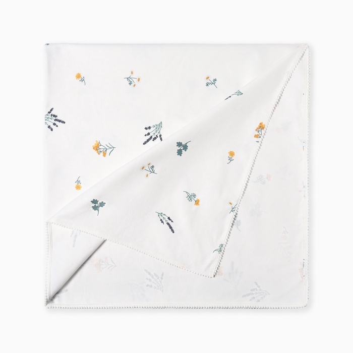 Скатерть Этель "Полевые цветочки" 146х180+/-2см, рогожка 176 г/м2, 100% хл