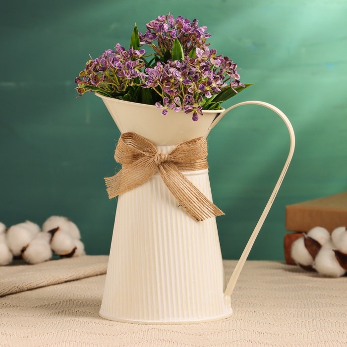 Кашпо "Кувшин Гленн" белый, 12х12х20см