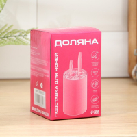 Подставка для ножей с наполнителем Доляна «Кракле», 14×9 см, цвет чёрный Подставка для ножей с наполнителем Доляна «Кракле», 14×9 см, цвет чёрный