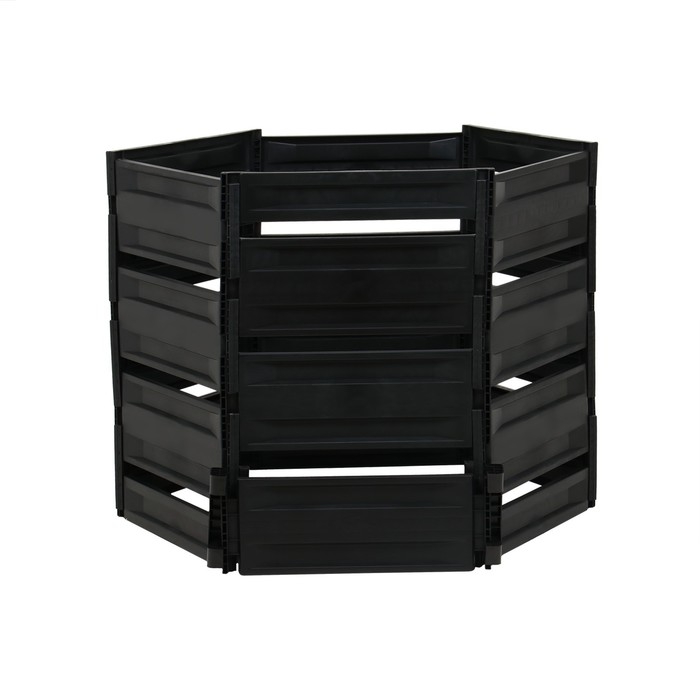 Компостер пластиковый, 800 л, 125 × 105 × 84 см, чёрный Компостер пластиковый, 800 л, 125 × 105 × 84 см, чёрный