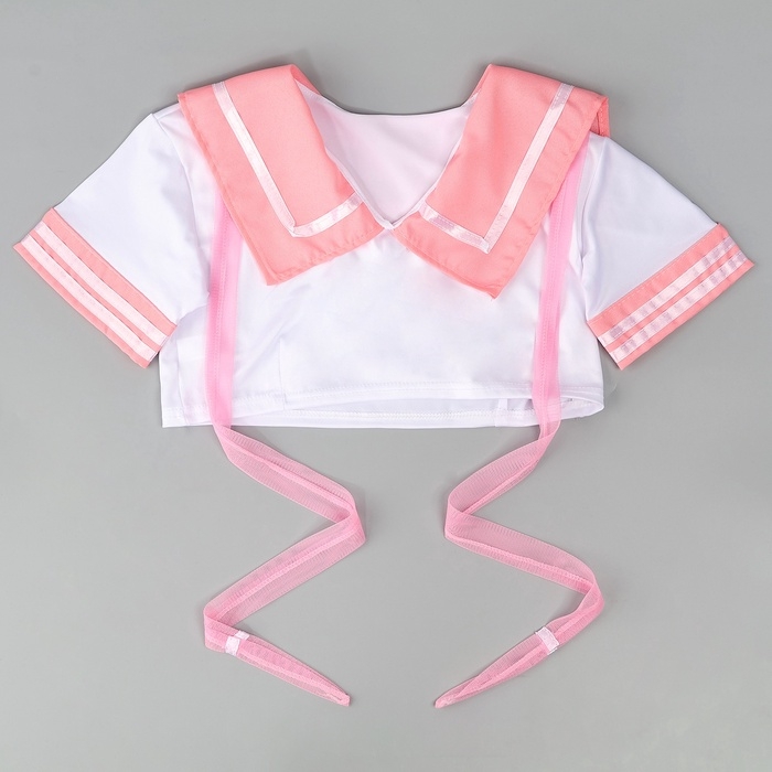 Карнавальный набор &laquo;Каваи тян&raquo;: топ, юбка на липучке, чулки, р-р 38-46, цвет розовый