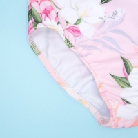 Купальник детский KAFTAN "Flowers", рост 122-128 см, розовый