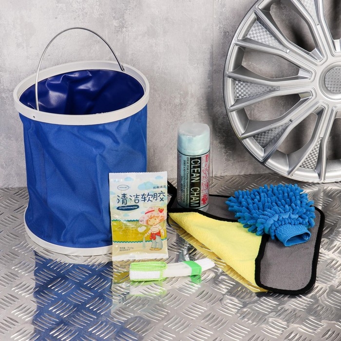 Набор для ухода за автомобилем, 6 предметов Набор для ухода за автомобилем, 6 предметов